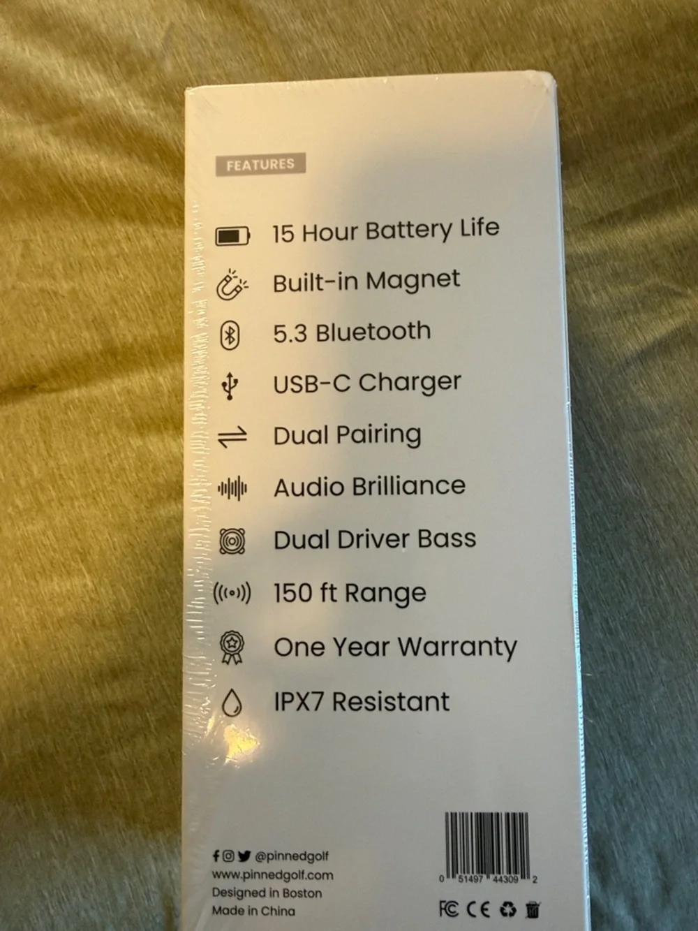 Portable Bluetooth Speaker - Gray perfect for golf cart! - Picture 3 of 4